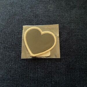 Stoney Clover Lane NWT Noir rolled embroidery heart patch